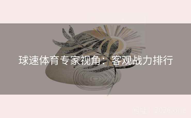 球速体育专家视角：客观战力排行