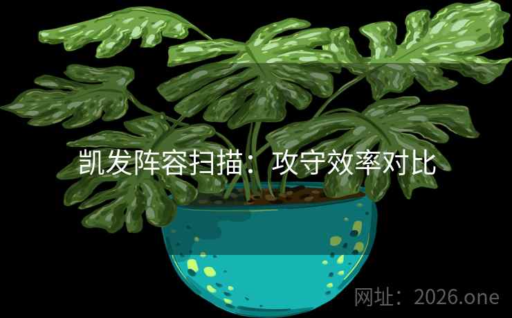 凯发阵容扫描：攻守效率对比