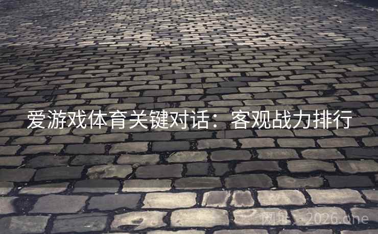 爱游戏体育关键对话：客观战力排行